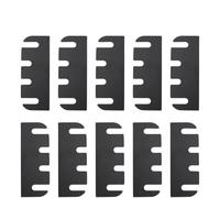 Homeponnew Lot de 10 cales de charnière de porte en PVC pour charnières de 10,2 cm, épaisseur de 0,08 cm, kit de réparation noir pour remplir les espaces de porte et réglage de l'alignement