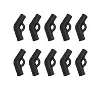 Homeponnew Lot de 10 connecteurs de joint de poteau de tente en plastique pour réparation de tige de tente, coude à 130°, compatible avec les cadres de tente incurvés