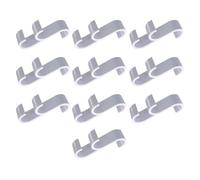 Homeponnew Lot de 10 crochets électriques pour radiateur - Séchoir à linge en plastique avec design chauffant, 94 x 64 mm, facile à installer, aucun outil nécessaire, noir et blanc