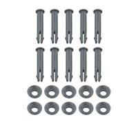 Homeponnew Lot de 10 goupilles et joints de rechange pour piscines Steel Pro, longueur 55 mm, compatible avec modèles P61783, P61911, P61817, Ø305/366 cm (2018+)