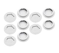 Homeponnew Lot de 10 grilles d'aération rondes en acier inoxydable pour armoire à domicile et bureau, 19 à 53 mm