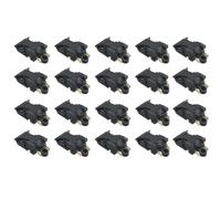 Homeponnew Lot de 10 interrupteurs thermostatiques 16 A 250 V pour bouilloire, régulateur de température à 2 broches en ABS, protection contre la surchauffe, pièce de rechange pour ustensiles de