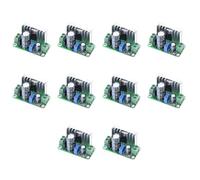 Homeponnew Lot de 10 modules de convertisseur abaisseur LM317 pour régulation de tension CA à DC, sortie réglable 1,25 V-30 V, large plage d'entrée DC 5 V-38 V ou AC 5 V-24 V, circuit imprimé vert