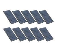 Homeponnew Lot de 10 panneaux solaires polycristallins 5 V 60 mA 68 mm x 37 mm Mini cellules solaires pour bricolage, lampes solaires de cour et applications à faible consommation d'énergie