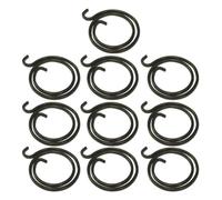 Homeponnew Lot de 10 ressorts de levier de rechange pour poignée de porte - Bobine interne de 1,2 mm d'épaisseur - Revêtement zinc noir mat - Compatible avec poignées gauchers ou droitières pour