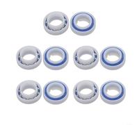 Homeponnew Lot de 10 roulements de roue pour nettoyeur de piscine Zodiac MX8 MX6 MX8EL MX6EL, pièces de moteur de rechange pour aspirateurs de piscine, accessoires d'entretien blancs