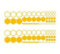 Homeponnew Lot de 104 autocollants pour voiture, 4 tailles, imperméables en PVC pour voitures, SUV et camions, bandes de décoration de carrosserie