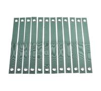 Homeponnew Lot de 12 sangles de support pour arbre, attaches coupe-vent en nylon avec œillets en laiton, 40 x 3,8 cm, vert