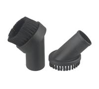 Homeponnew Lot de 2 brosses à poussière rondes pour aspirateurs, poils en crin de cheval flexibles de 32 mm de diamètre pour meubles, intérieurs de voiture et surfaces sensibles, compatibles avec la