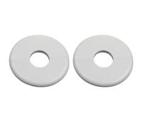 Homeponnew Lot de 2 cache-tuyaux en plastique pour radiateur - Diamètre extérieur : 70 mm - Diamètre intérieur : 15 mm - Pour tuyaux de 14 à 16 mm - Facile à installer - Aucun outil nécessaire