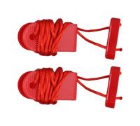 Homeponnew Lot de 2 clés de sécurité magnétiques de rechange pour tapis de course - Plastique ABS rectangulaire pour la plupart des tapis de course, y compris NordicTrack et ProForm (43,2 x 106,7 cm)