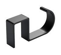 Homeponnew Lot de 2 crochets de bureau pour sac à main et sac - Cintre de table en alliage robuste pour portefeuille, parapluie, clés, écouteurs - Noir