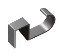 Homeponnew Lot de 2 crochets de bureau pour sac à main et sac - Cintre de table en alliage robuste pour portefeuille, parapluie, clés, écouteurs - Noir (gris)