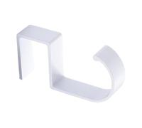 Homeponnew Lot de 2 crochets de bureau pour sac à main et sac - Cintre de table en alliage robuste pour portefeuille, parapluie, clés, écouteurs - Noir (blanc)