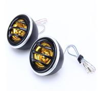 Homeponnew Lot de 2 haut-parleurs d'aigus de voiture, puissance maximale de 130 W, 40 W, impédance 4 Ohms, réponse en fréquence 2 kHz à 22 kHz, matériau ABS, noir, pour mise à niveau audio de voiture