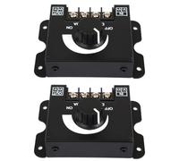 Homeponnew Lot de 2 variateurs d'intensité LED pour bandes lumineuses 12 V-24 V unicolore, régulateur de tension DC-DC 30 A avec luminosité réglable, contrôle PWM, sans polarité