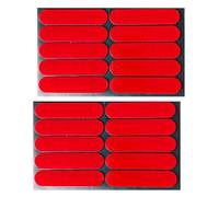 Homeponnew Lot de 20 autocollants réfléchissants imperméables à motif nid d'abeille hexagonaux pour garniture intérieure de voiture et moyeu de roue