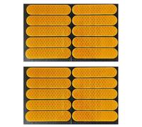 Homeponnew Lot de 20 autocollants réfléchissants imperméables à motif nid d'abeille hexagonaux pour garniture intérieure de voiture et moyeu de roue