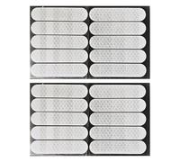 Homeponnew Lot de 20 autocollants réfléchissants imperméables à motif nid d'abeille hexagonaux pour garniture intérieure de voiture et moyeu de roue