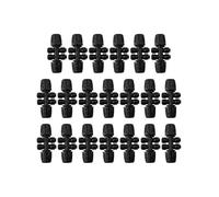 Homeponnew Lot de 20 connecteurs en T barbelés pour irrigation goutte à goutte à 6 voies de 1,27 cm à 6,3 cm, raccord répartiteur anti-fuite pour tubes OD de 1,27 cm ID 1,5 à 1,63 cm, connecteurs