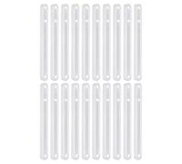 Homeponnew Lot de 20 glissières de tiroir en plastique avec glissières de 180 mm, 235 mm, 298 mm pour tiroirs d'armoire, matériel de rechange lisse et silencieux, blanc/noir/marron