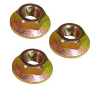 Homeponnew Lot de 3 écrous de lame de broche 712-0417 pour tondeuse à gazon CADET, compatibles avec les pièces de tondeuse à gazon RZT 50, RZT 54, RZT4