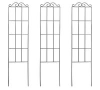 Homeponnew Lot de 3 supports d'escalade en fer pour support vertical de jardin, 50 x 15 cm, attaches et supports pour plantes grimpantes, utilisation en extérieur