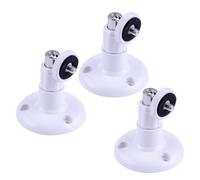 Homeponnew Lot de 3 supports muraux pour Arlo Pro, pour caméras de sécurité WYZE CAM PAN et extérieures, pivotant à 360° et inclinaison à 90°, aucun outil nécessaire, utilisation en intérieur
