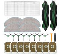 Homeponnew Lot de 32 composants de rechange pour aspirateur Roomba Vac 2 Q0520, kit d'entretien pour l'efficacité du nettoyage, ensemble de pièces de réparation pour aspirateur robot