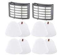 Homeponnew Lot de 4 + 2 filtres de rechange pour aspirateurs Shark NV350 NV351 NV360 UV550 CU500, gris blanc, compatibles avec les modèles Shark Navigator Lift Away
