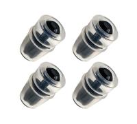 Homeponnew Lot de 4 gaines de rechange pour valve de morsure en silicone pour poche à eau, 2,7 x 1,8 cm, compatible avec la plupart des marques, y compris CamelBak, Platypus et Osprey (noir)