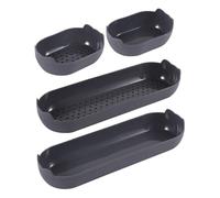 Homeponnew Lot de 4 moules à pain en silicone, anti-adhésifs, pour petits pains et levain, 2 petits et 2 grands, passent au lave-vaisselle, gris