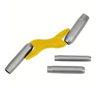 Homeponnew Lot de 4 outils de jointure de brique avec poignée ergonomique en métal, tailles 1,27 cm, 1,5 cm, 1,9 cm, 2,2 cm, en acier léger pour finition de couture murale, inclus