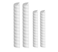 Homeponnew Lot de 4 protections d'arbres en plastique durable pour troncs d'arbres, empêche les dommages causés par les animaux et les équipements de pelouse, installation facile, blanc/jaune/orange