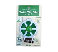 Homeponnew Lot de 4 serre-câbles verts de 30 m/50 m avec cutter, attaches réutilisables pour plantes grimpantes, fleurs, tomates