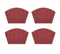 Homeponnew Lot de 4 sets de table en PVC imperméables et résistants à la chaleur pour table de salle à manger, 45,7 x 30,5 cm, antidérapants pour cuisine et décoration de fête, rouge vin