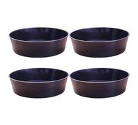 Homeponnew Lot de 4 tamis de sol de jardin - Tamis de rempotage en plastique PP avec maille fine pour séparation des roches, du compost et du sable, utilisation par tous les temps (noir)