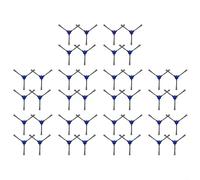 Homeponnew Lot de 40 brosses latérales de rechange pour aspirateur Cecotec Conga M50 en plastique et nylon