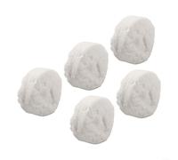 Homeponnew Lot de 5/10 feuilles d'éponge en fibre de céramique pour cheminée au bioéthanol - Résistant à la chaleur - Insert en coton - Décoration d'intérieur - 8,6 x 8,6 x 2,8 cm - Blanc (5)