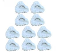 Homeponnew Lot de 5/10 petits bonnets triangulaires en microfibre, coussinets réutilisables pour nettoyeur vapeur Dupray, pour nettoyeurs vapeur McCULLOCH et awasky