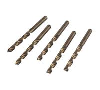 Homeponnew Lot de 5 forets métriques M35 en cobalt pour acier inoxydable trempé et métal, pointe fendue HSS avec 5 % de cobalt, pour perçage de précision dans les métaux, le bois, le plastique