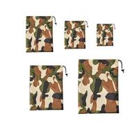 Homeponnew Lot de 5 sacs de rangement avec cordon de serrage pour le camping, 5 articles adaptés pour l'extérieur et le rangement, mais ils ne sont pas complètement étanches. Le cordon de serrage est