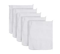 Homeponnew Lot de 5 serviettes exfoliantes pour le corps, débarbouillettes de bain coréennes, serviette de douche douce pour une exfoliation douce de la peau, coton polyester, 14 x 18,5 cm