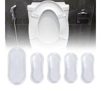 Homeponnew Lot de 5 sièges de toilette en silicone pour salle de bain - Convient pour une utilisation quotidienne - Une expérience confortable à chaque fois qu'il peut être rayé