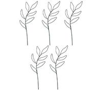 Homeponnew Lot de 5 supports d'escalade en fer noir pour support vertical de jardin - 32 x 11 cm - cadre d'entraînement robuste pour plantes, résistant à la rouille