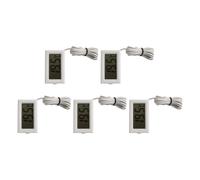 Homeponnew Lot de 5 thermomètres numériques avec sonde externe pour la surveillance de la température de -50 ℃ à +110 ℃, écran LCD, design compact pour aquariums, réfrigérateurs et congélateurs, blanc