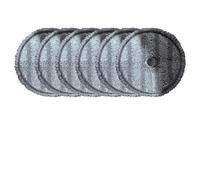 Homeponnew Lot de 6 serpillères de rechange en microfibre pour aspirateur robot Dreame A9 et pour balai à vapeur, chiffons lavables, 14,5 cm de diamètre