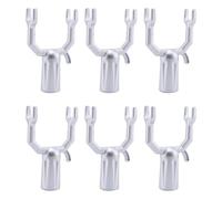 Homeponnew Lot de 6 supports de branches d'arbre en alliage d'aluminium antirouille pour jardin, verger et vignoble, argenté