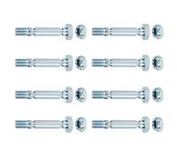 Homeponnew Lot de 8 goupilles de cisaillement en métal pour souffleuse à neige Powersmart à deux étages - Longueur 43,3 mm - Argenté - Compatible avec modèle 303160355P/303160355