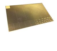 Homeponnew Main courante et échelle en polyéthylène photogravé pour modèles de navires de guerre à l'échelle 1/700, matériau cuivre, couleur or, CYPE005